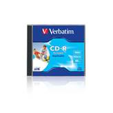 Medij CD-R VERBATIM 52x, 700MB, DataLife, slim, komad