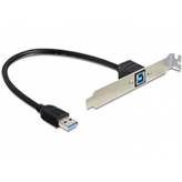 Bracket DELOCK, interni USB 3.0-A (M) na USB 3.0-B (Ž)