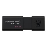 Memorija USB 3.0 FLASH DRIVE 64 GB, KINGSTON DT 100 G3, crni