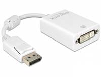 Adapter DELOCK, DisplayPort (M) na DVI-I 24+5 (Ž), bijeli