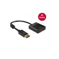 Adapter DELOCK, DisplayPort (M) na HDMI (Ž), 4K, crni