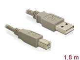 Kabel DELOCK, USB 2.0, USB-A (M) na USB-B (M), 1.8m (za printer)