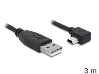 Kabel DELOCK, USB 2.0, USB-A (M) na USB mini-B 5-pin (M), 3m