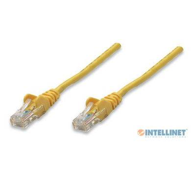Kabel Intellinet, patch CAT5e, U/UTP, žuti, 0.5m