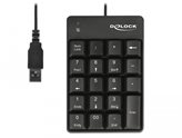Numerička tipkovnica DELOCK KeyPad, crna, USB