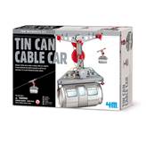 Kreativni set 4M, Fun Mechanics Kit, Tin Can Cable Car, žičara od limenke