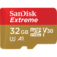 Memorijska kartica SANDISK, micro SDHC Extreme, 32 GB, SDSQXAF-032G-GN6MA, class 10, V30 UHS-I, 100MB/s + SD Adapter
