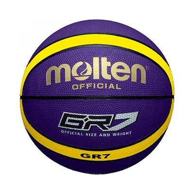Košarkaška lopta MOLTEN BGR7-VY, gumena, vel.7, ljubičasto/žuta
