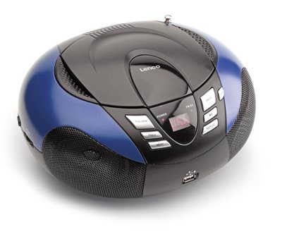 Prijenosni CD/USB radio uređaj LENCO SCD-37 USB Blue
