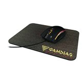 Miš + podloga za miš GAMDIAS Zeus E2, USB, optički, crni
