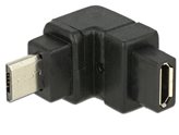 Adapter DELOCK, USB 2.0 Micro-B (M) na USB 2.0 Micro-B (Ž), crni