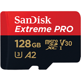 Memorijska kartica SANDISK, micro SDXC Extreme, 128 GB, SDSQXCY-128G-GN6MA, class 10, V30 UHS-I, 17MB/s + SD Adapter + Rescue Pro Deluxe