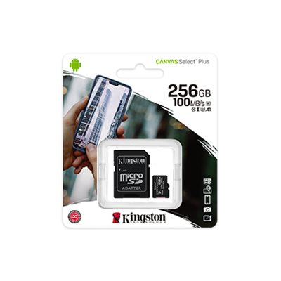 Memorijska kartica KINGSTON Canvas Select Plus Micro SDCS2/256GB, SDXC 256GB, Class 10 UHS-I + adapter