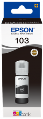 Tinta za EPSON 103, C13T00S14A, za L31xx/51xx, 65ml, crna