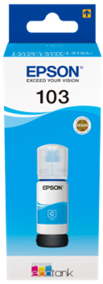 Tinta za EPSON 103, C13T00S24A, za L31xx/51xx, 65ml, cijan