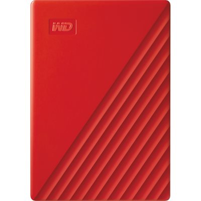 Tvrdi disk vanjski 4000 GB WESTERN DIGITAL My Passport WDBPKJ0040BRD, USB 3.2, 5400 okr/min, 2.5", crveni