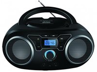 Prijenosni CD radio uređaj MANTA BBX004, FM, USB, MP3, LCD, DC, baterije, crni