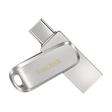 Memorija USB 3.1 FLASH DRIVE, 256 GB, SANDISK Ultra Dual Drive Luxe USB-C, SDDDC4-256G-G46, srebrna