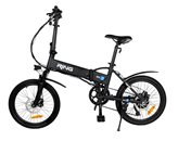 Električni bicikl RING RX20, 250W, autonomija 20-30km, brzina 25km/h, kotači 20˝, crni