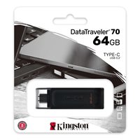 Memorija USB 3.2 Type-C FLASH DRIVE, 64 GB,  KINGSTON DT70/64GB, crni