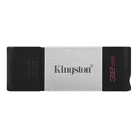 Memorija USB 3.2 Type-C FLASH DRIVE, 32 GB,  KINGSTON DT80/32GB, crno-sivi