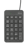 Numerička tipkovnica TRUST Xalas, crna, USB