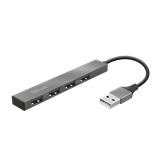 USB HUB TRUST Halyx, 4-portni USB 2.0, metalno kućište