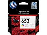 Tinta HP br. 653, 3YM74AE, tri-colour, za Deskjet Plus Ink Advantage  6075/6475