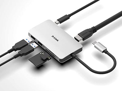 Docking station D-LINK DUB-M610, USB-C na 2x USB 3.1, 1x USB-C, HDMI, Card Reader, za notebook