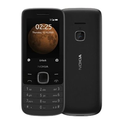 Mobitel NOKIA 225 4G DS, 2.4", 4G/LTE MicroSD, Dual SIM, kamera, crni