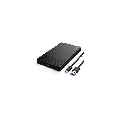 Eksterno kućište ORICO 2.5" SATA HDD/SSD, tool free, USB-C, crno