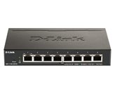 Switch D-LINK DGS-1100-08PV2, Web upravljivi, Gigabit PoE Switch, 10/100/1000 Mbps, metalno kućište, 8-port