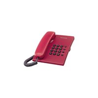 Telefon PANASONIC KX-TS 500R, žičani, crveni