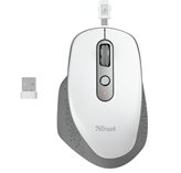 Miš TRUST Ozaa, bežični, bijeli, USB