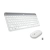 Tipkovnica + miš LOGITECH MK470 Slim Wireless, bežična, Unifying receiver USB, bijela