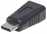 Adapter MANHATTAN, USB-C (M) na Micro USB-B 3.1 (Ž), crni