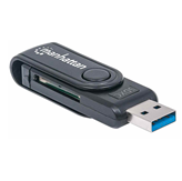 Čitač memorijskih kartica MANHATTAN Mini, USB 3.0, 24 in 1