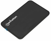 Eksterno kućište MANHATTAN, 2.5" SATA HDD/SSD, USB, crno