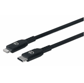 Kabel MANHATTAN Charge & Sync, USB-C PD (M) na Lightning (M), MFi, 0.5m