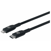 Kabel MANHATTAN Charge & Sync, USB-C PD (M) na Lightning (M), MFi, 1.0m
