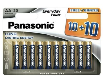 Baterija PANASONIC LR6EPS/20BW, AA, 10+10 kom