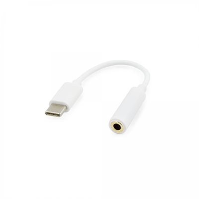 Adapter SBOX, USB-C (M) na 3,5mm (Ž), bijeli, 0,1 m