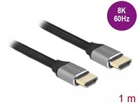 Kabel DELOCK, HDMI (M) na HDMI (M), 48 Gbps, 8K 60 Hz, 1m
