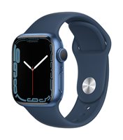 Pametni sat Apple Watch S7 GPS, 41mm Blue Aluminium Case with Abyss Blue Sport Band - Regular - preorder