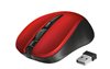 Miš TRUST Mydo, optički, silent, 1800dpi, USB, crveni
