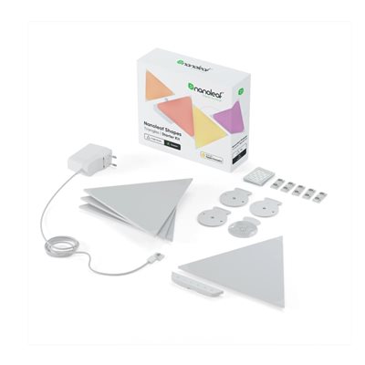 LED panel NANOLEAF Shapes Triangles, Starter Kit, 4 komada