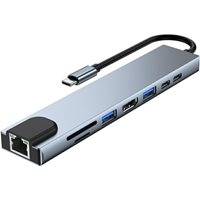 USB HUB MOYE CONNECT Multiport Hub X8 Series, USB-C na USB 3.0 / USB 2.0 / USB-C / HDMI / LAN / SD