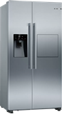 Hladnjak BOSCH KAG93AIEP, Side by side, samostojeći, kombinirani, 560l, srebrna boja