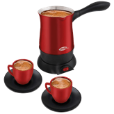 Kuhalo za kavu GOLDMASTER GM-7384, 820W, 320ml, set s dvije šalice, crveno