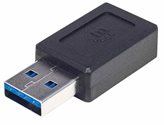 Adapter MANHATTAN, USB 3.1 (M) na USB-C (Ž), crni